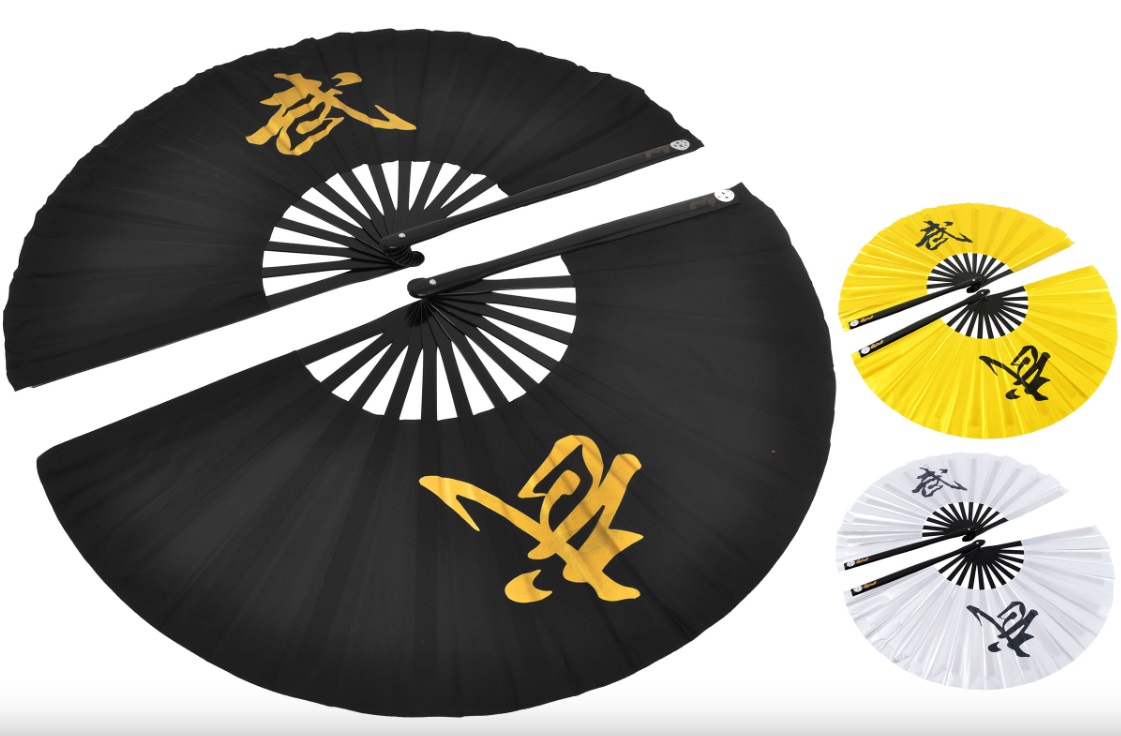 Dvojitý vějíř Tai Chi Fan, "Wu"