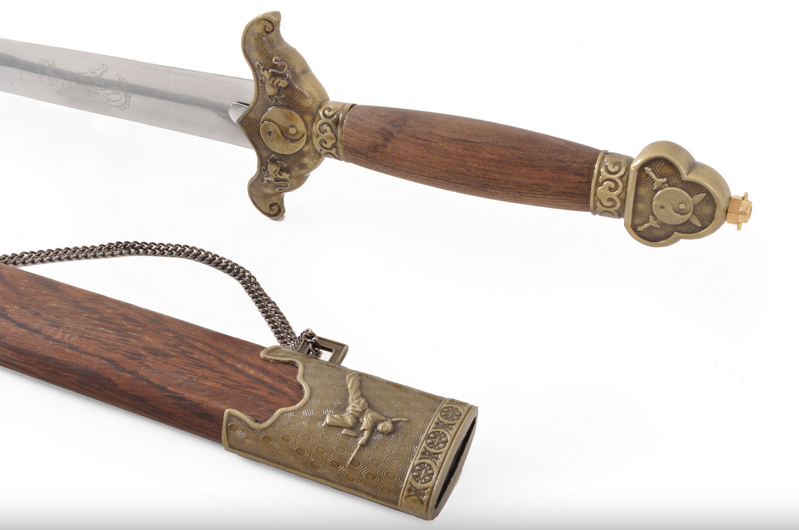 Chen Lian rovný meč, nerezová ocel - částečně pružný