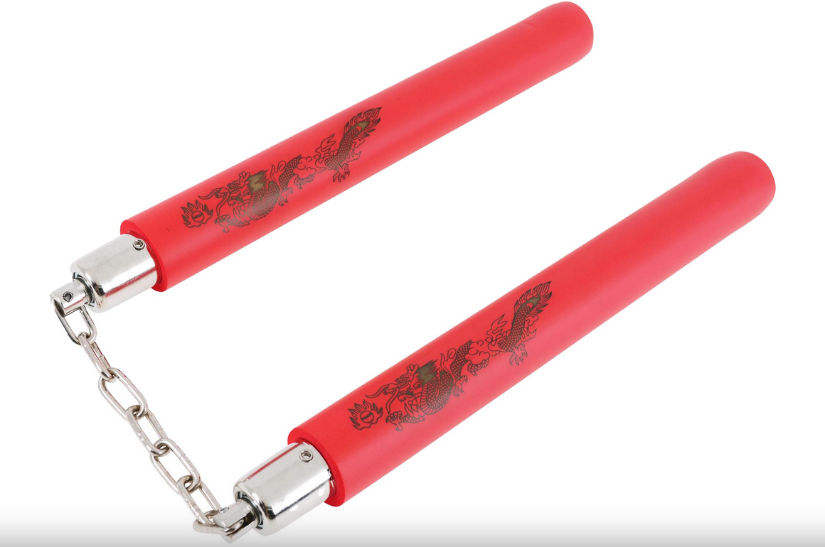 Nunchaku drak, pěna & řetěz - Velká velikost