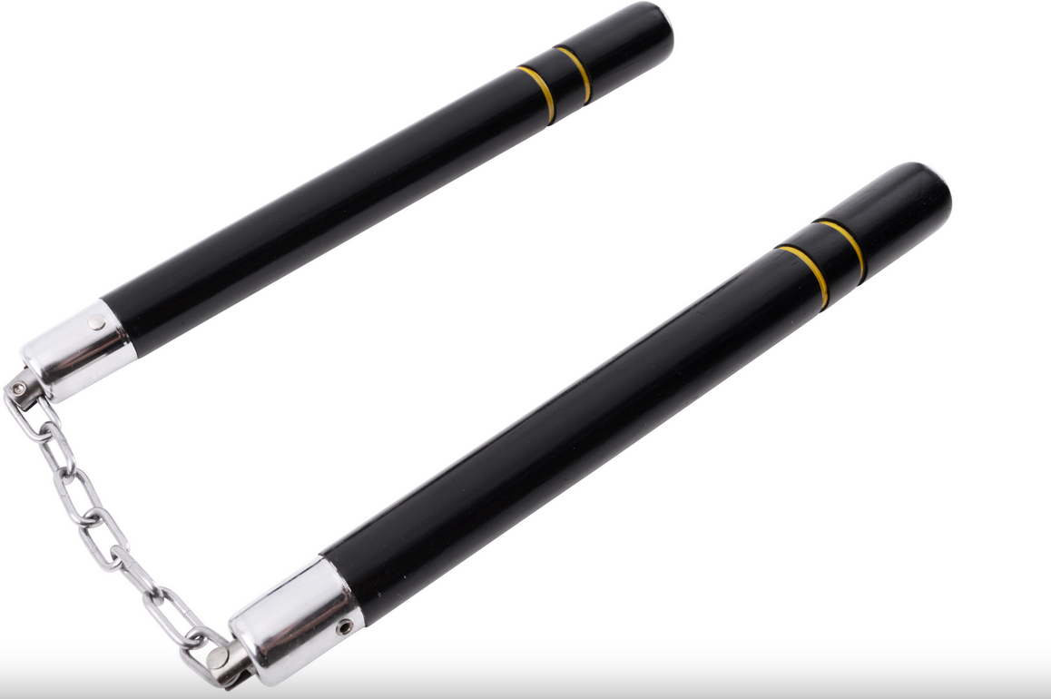 Nunchaku, Ryté prsteny - Dřevo & Řetízek