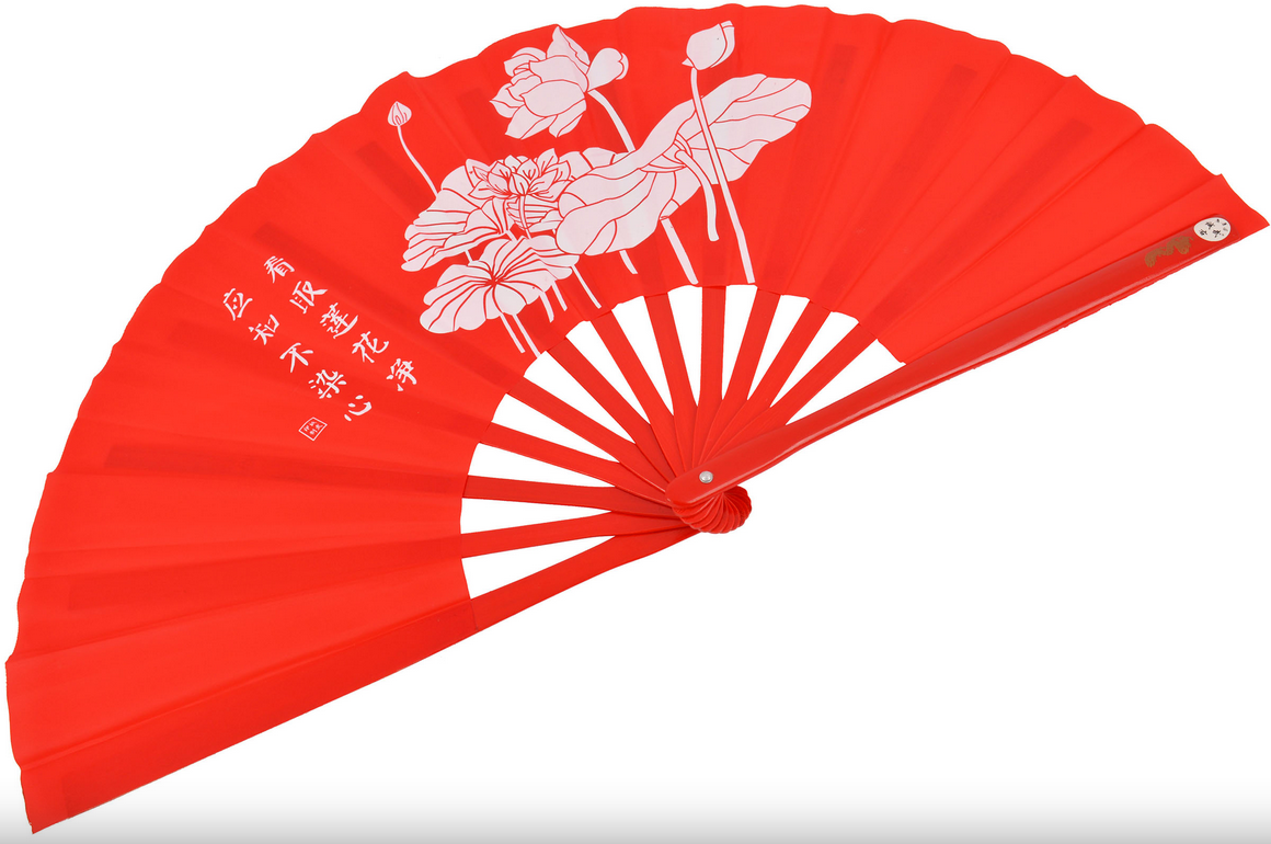 Vějíř Tai Chi (Tai Ji Shan) - Lotus