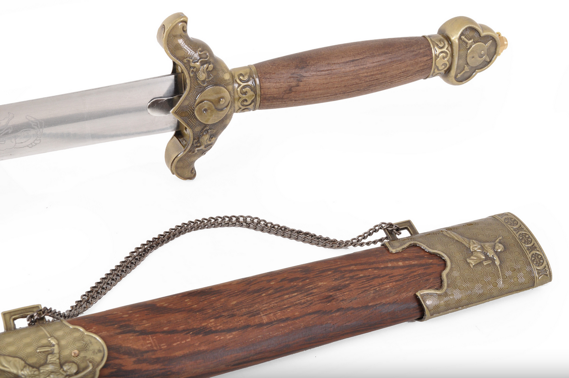 Chen Lian rovný meč, nerezová ocel - částečně pružný