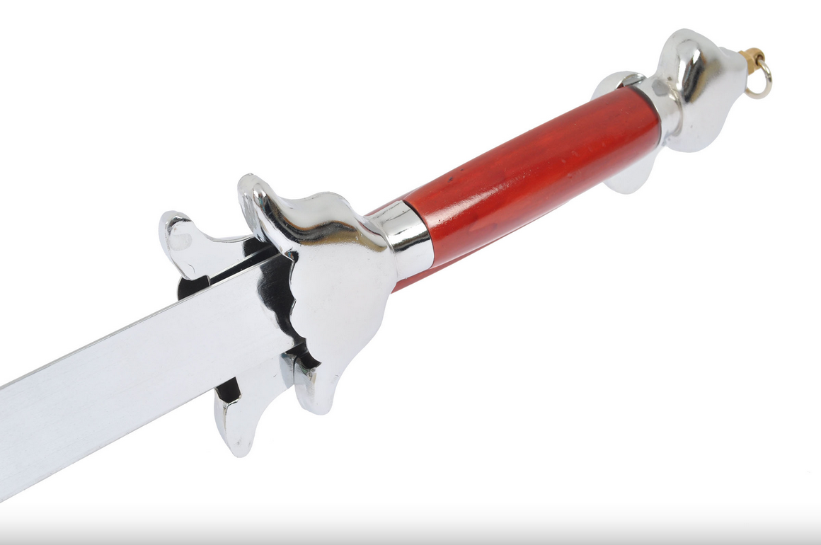 Moderní dvojitý rovný meč s pochvou - ohebný