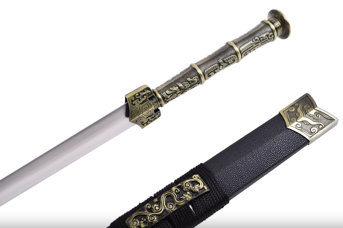 Han meč YinNeng - Bronzová rukojeť, Tuhá