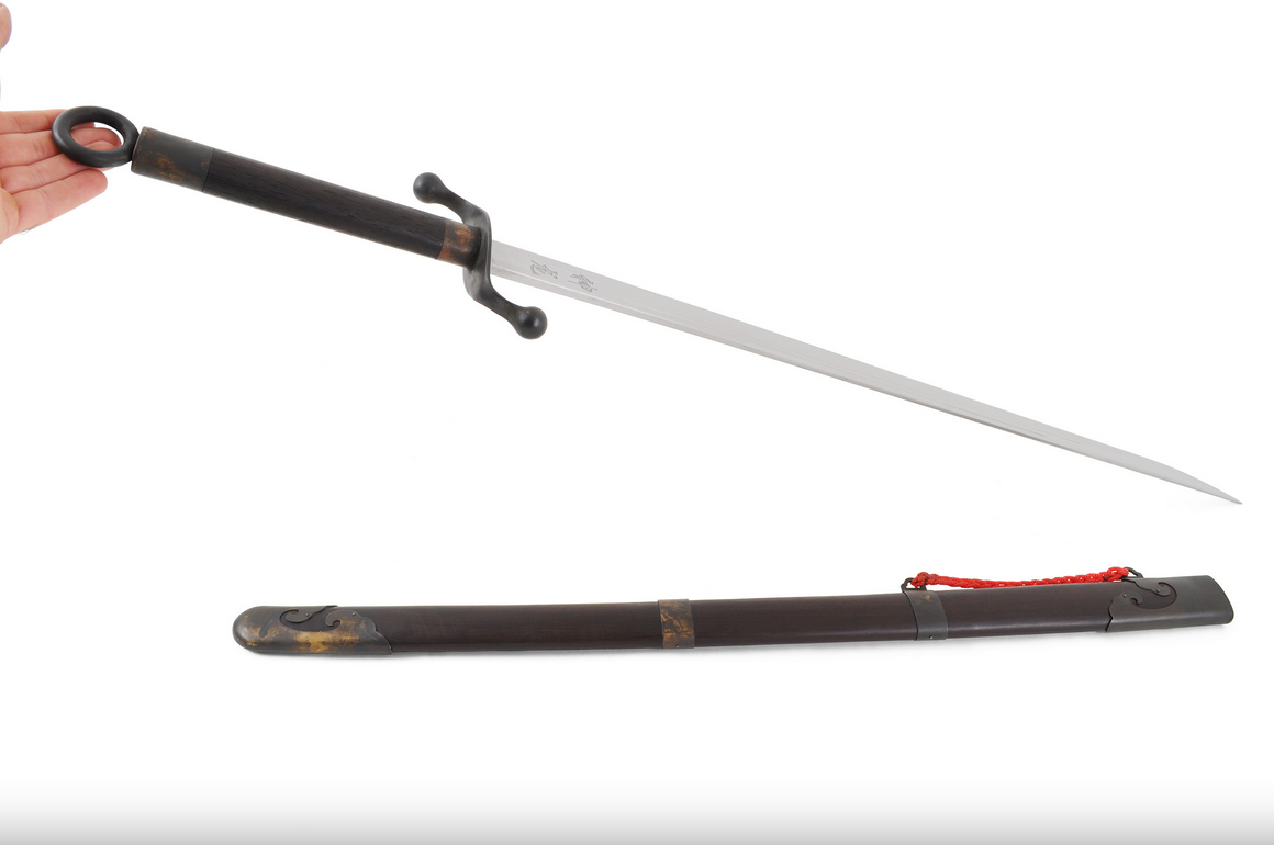 Tradiční styl Tai Ji široký meč Chen (horní rozsah, černý) - tuhý