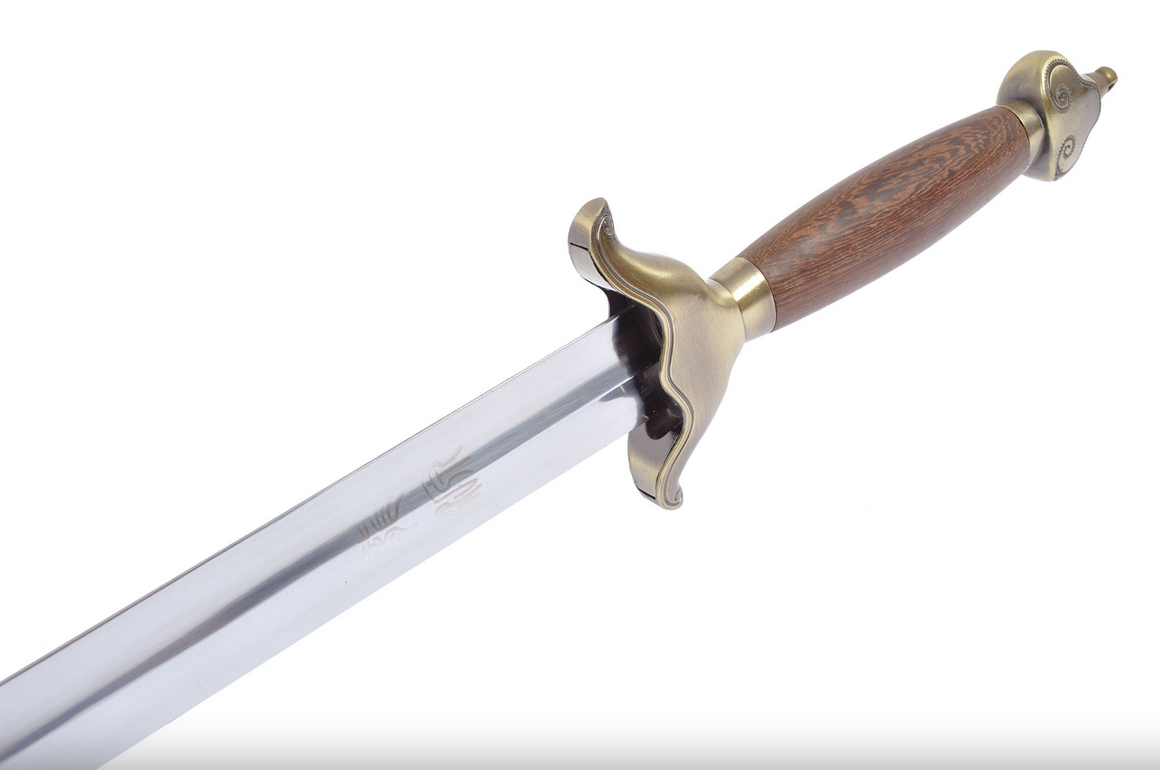 tai ji, tai chi, << qing feng >> přímý meč, kříž s diamantovým průřezem ohebný