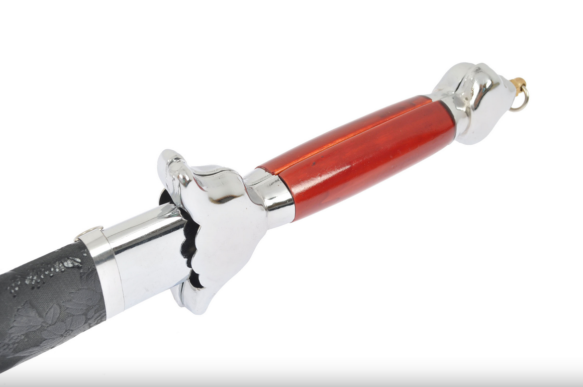 Moderní dvojitý rovný meč s pochvou - ohebný