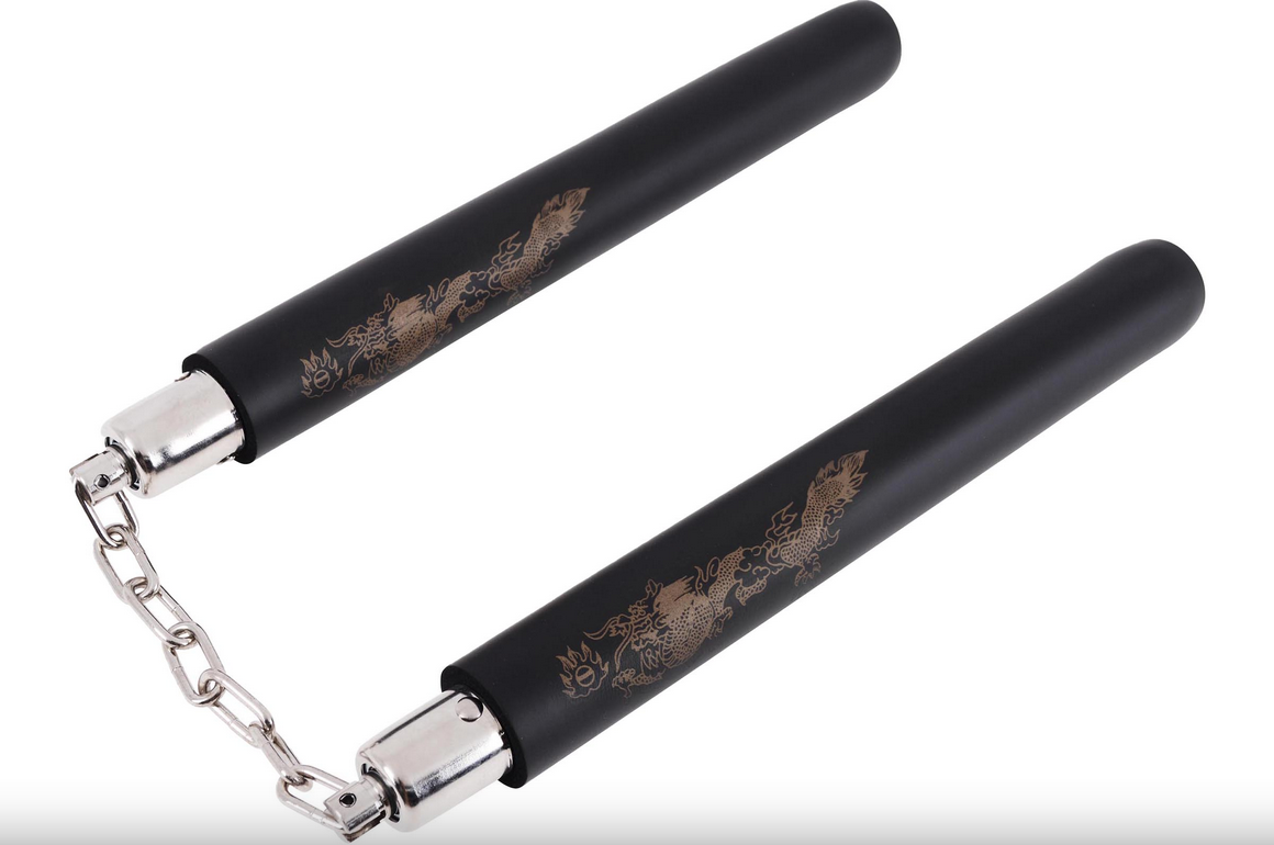 Nunchaku drak, pěna & řetěz - Velká velikost