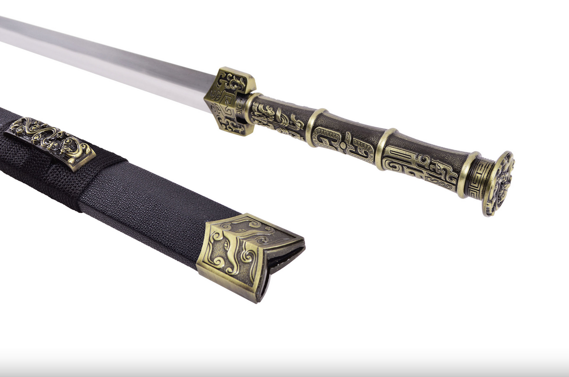 Han meč YinNeng - Bronzová rukojeť, Tuhá