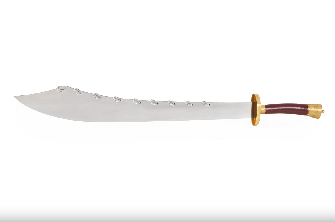 Široká šavle s 9 prsteny - Polotuhý