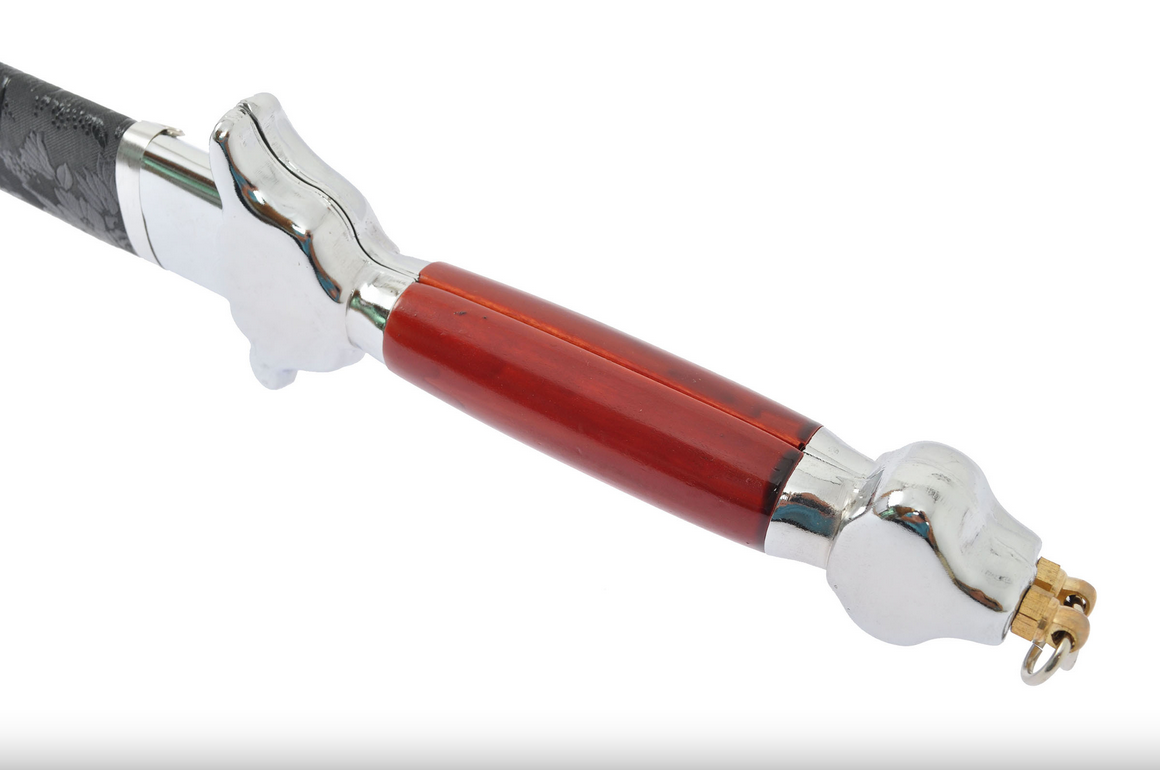 Moderní dvojitý rovný meč s pochvou - ohebný