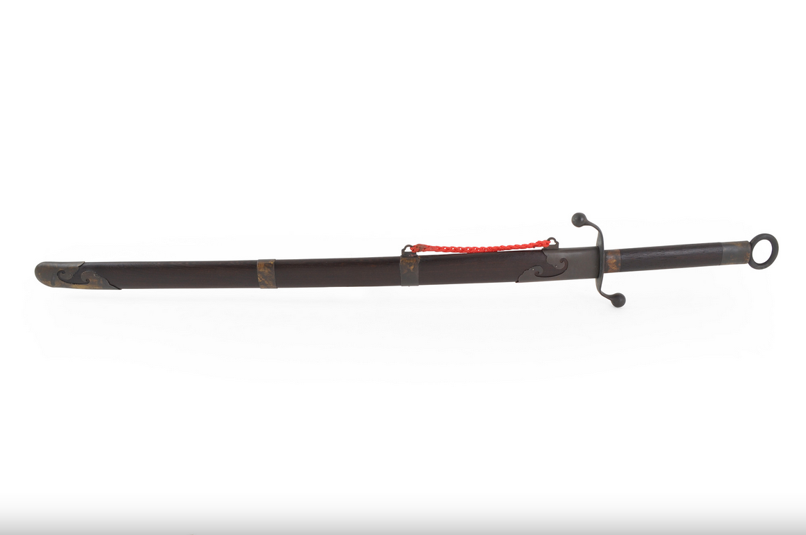 Tradiční styl Tai Ji široký meč Chen (horní rozsah, černý) - tuhý