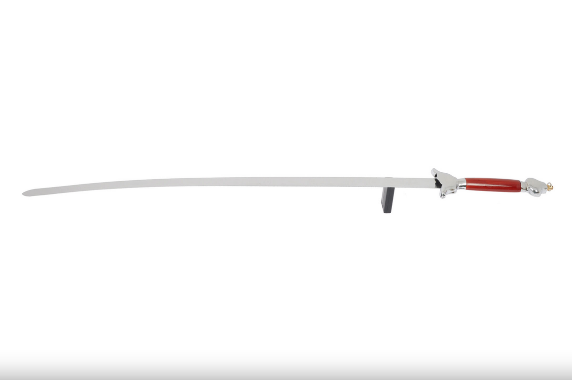 Moderní dvojitý rovný meč s pochvou - ohebný