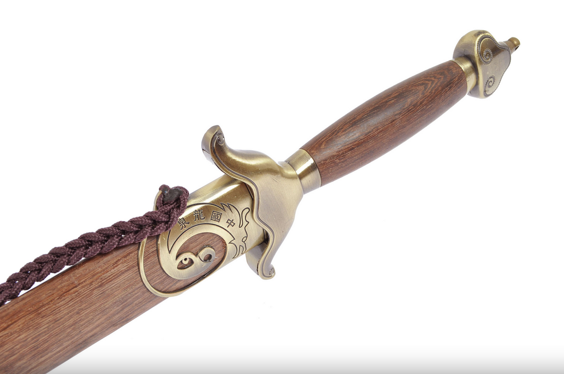 tai ji, tai chi, << qing feng >> přímý meč, kříž s diamantovým průřezem ohebný