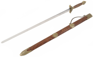 Chen Lian rovný meč, nerezová ocel - částečně pružný