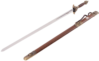 Tai Ji, Tai Chi «Zhen Zhai» Přímý meč, diamantový průřez, částečně pružný