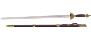 Tai Ji, Tai Chi «Fu Lu» meč rovný, diamantový průřez, polopružný