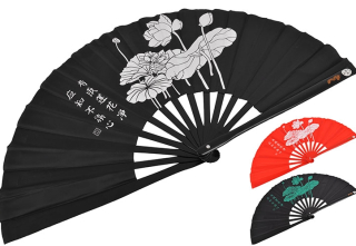 Vějíř Tai Chi (Tai Ji Shan) - Lotus