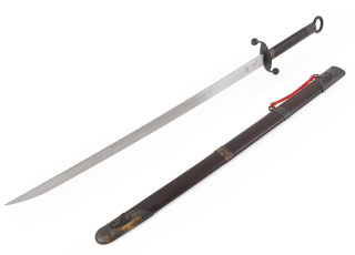 Tradiční styl Tai Ji Široký meč Chen (horní rozsah, černý) - tuhý