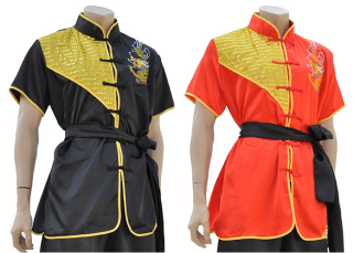 Chang Quan Top, Satin, Dragon