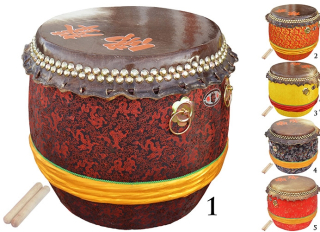 Velký buben pro lví tanec (jižní styl)