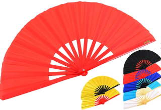 Tai Chi vějíř (Tai Ji Shan) Bambus, masivní