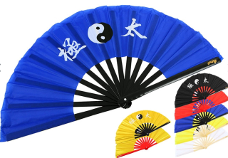 Tai Chi vějíř (Tai Ji Shan) Bambus, Yin-Yang